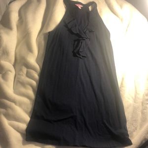 Lilly Pulitzer Navy Ruffled Tank Dress